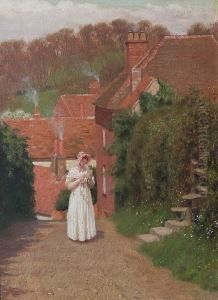 The Love Letter. by Edmund Blair Blair Leighton