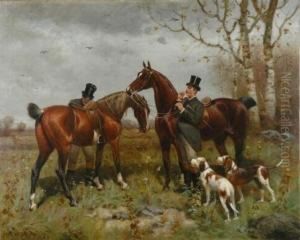 Hunters In A Landscape by Scott Leighton