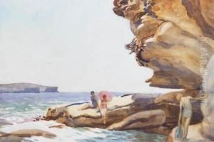 Bathers by Frederick William Leist