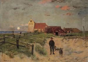 Kind In Den Dunen (ostfriesland) by Walter Leistikow