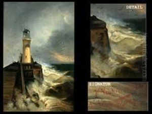 Mole Mit Leuchtturm by Walter Leistikow