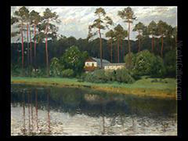 Haus Am Schlachtensee
Ol Auf Leinwand, 73 X 93cm. Unten Rechts Signiert: W. Leistokow.gerahmt - view 1