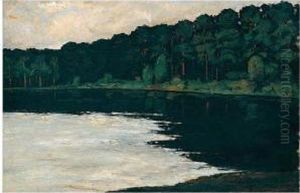 Grunewaldsee Am Morgen by Walter Leistikow
