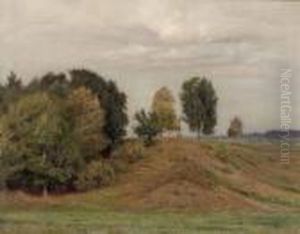 Landschaft Mit Wegkreuz by Thomas Leitner