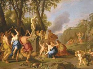 A Bacchanal 3 by Giulio Carpioni