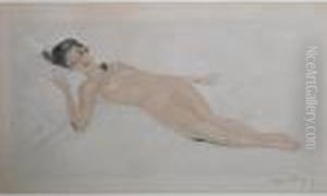 Nu Allonge by Eugene Lelievre