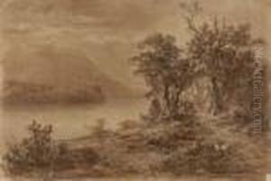 Il Lago Di Como, Con La Punta Di Bellagio - 1861 by Giovan Battista Lelli