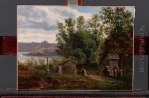 Paese Nei Dintorni Del Lago D'orta - 1881 Paese Nei Dintorni Del Lago D'orta - 1881