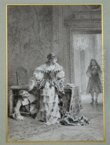 The Unexpected Visitor by Alexandre Louis Leloir