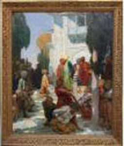 Scene Orientaliste by Rene Lelong