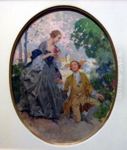Scene Galante by Rene Lelong