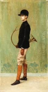 Portrait Of Georges Before The Hunt by Rene Lelong