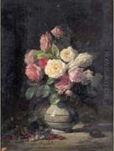 Bouquet De Roses by Louis Marie Lemaire