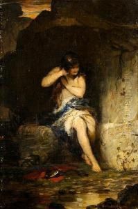 Washing At The Spring by Polychronis Lembessis