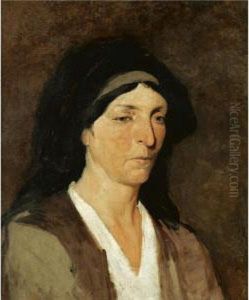 Head Of A Woman by Polychronis Lembessis