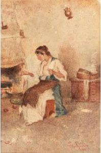 A Young Girl by Polychronis Lembessis