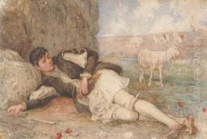 Shepherd Resting by Polychronis Lembessis