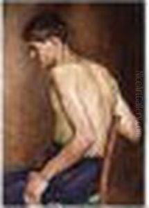 Seated Young Man by Polychronis Lembessis