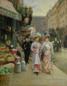 Paris In 1900 by Basile Lemeunier