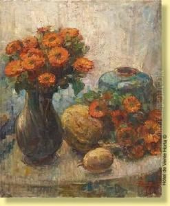 Gueridon Fleuri by Georges Lemmers