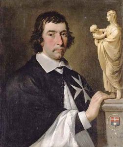 Portrait of a Knight of Malta, presumably Francois Joseph de Robert de Termes, aged 41 by Philippe de Champaigne