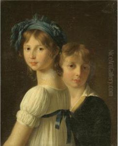 Portrait Of A Sister And Her Younger Brother