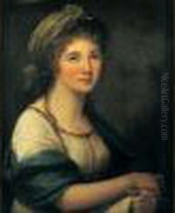 Portrait De Jeune Femme Au Turban.