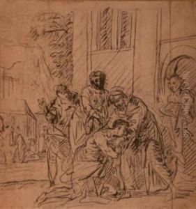 Le Retour Du Fils Prodigue by Anicet-Charles-Gabriel Lemonnier