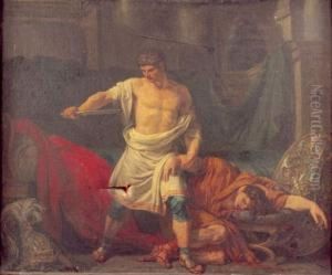 La Mort De Marc-antoine by Anicet-Charles-Gabriel Lemonnier