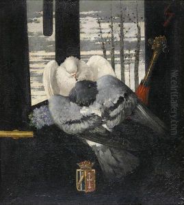 Alegoria Con Palomas. by Horacio Lengo y Martinez