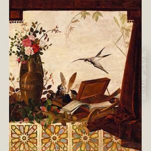 Flores Y Pajaros En El Alfeizar