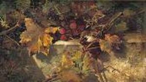 Bodegon Con Pajaro Y Uvas by Horacio Lengo y Martinez