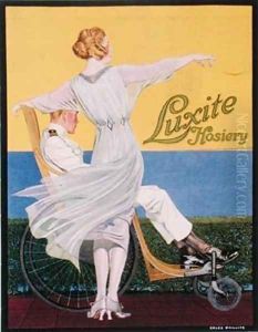 Advertisement for Luxite Hosiery by C. Coles Phillips