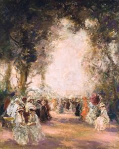 Bois De Boulogne, Le Dimanche by Charles Amable Lenoir