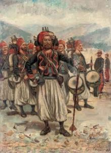 North African Troops by Charles Amable Lenoir