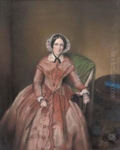 Portrait Of A Lady by Charles Amable Lenoir