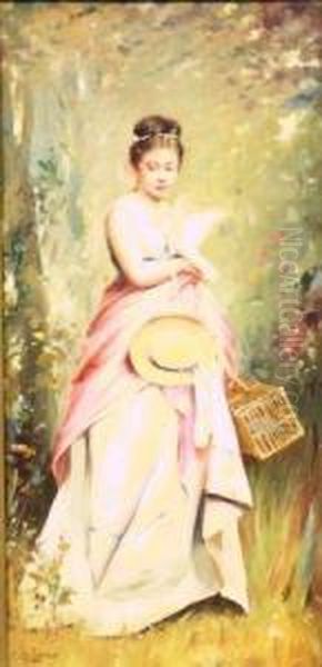 Woman With Dove - view 1