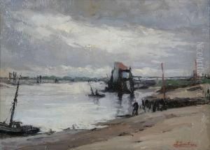 Rivierbocht by Jules Lentrein