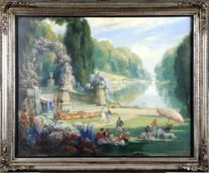 Vue De Parc Anime. by Jules Lentrein
