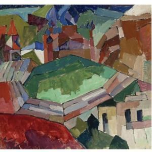 Town In Southern Russia by Aristarkh Vasilievic Lentulov