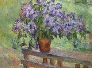 Floral Still Life by Aristarkh Vasilievic Lentulov