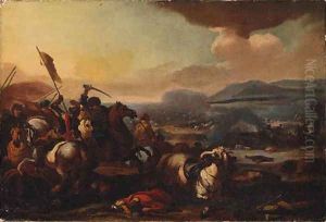 A Cavalry Battle between Turks and Christians