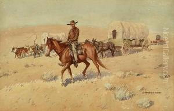The Pioneers, Signed Lower Right: Leonard H. Reedy - view 1