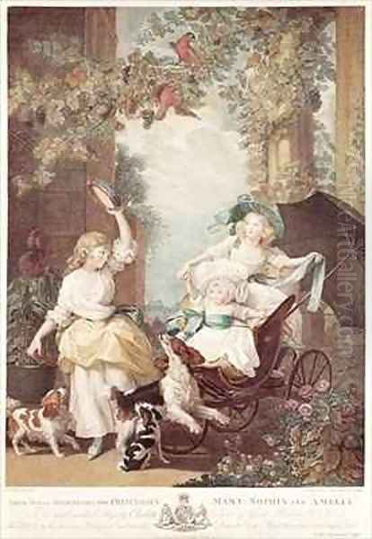 Princesses Mary 1776-1857 Sophia 1777-1848 and Amelia 1783-1810 daughters of George III - view 1