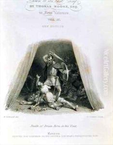 Death of Brian Boru in his Tent by Corbould, Henry