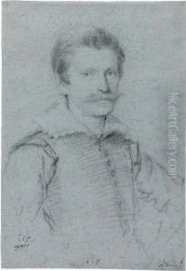 Half-length Portrait Of A Moustachioed Man Half-length Portrait Of A Moustachioed Man