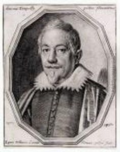 Portrat Des Malers Antonio Tempesta. by Ottavio Leoni