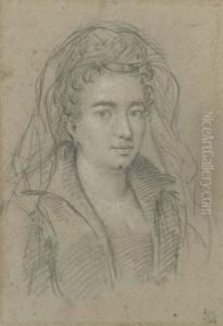 Portrait Of A Woman, Bust-length by Ottavio Leoni