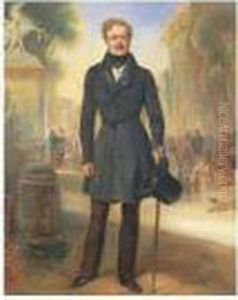 Portrait Du Prince Demidoff Au Bas Des Champs-elysees by Francois Gabriel G. Lepaulle