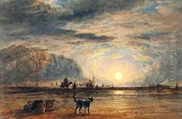 Beach Scene Sunrise - view 1